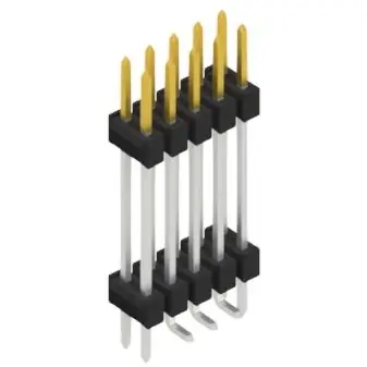 Meistverkauft Stiftleiste, 10-polig, RM 2.54 mm, abgewinkelt, schwarz, 10052372