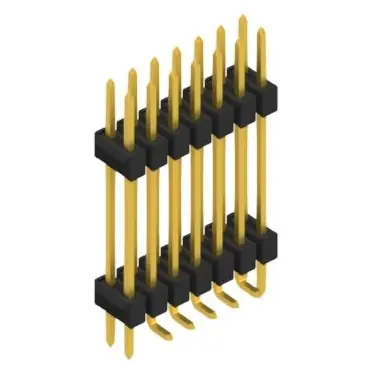 Preis Gesenkt Stiftleiste, 14-polig, RM 2.54 mm, abgewinkelt, schwarz, 10052380