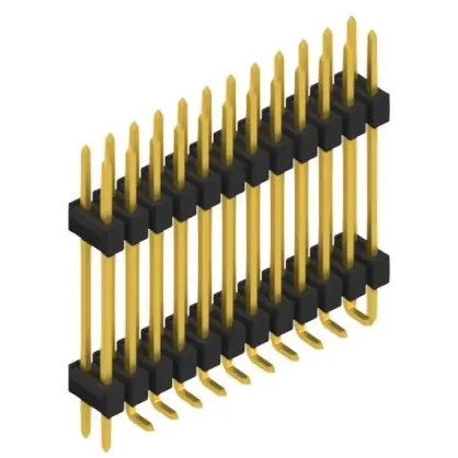 Stiftleiste, 24-polig, RM 2.54 mm, abgewinkelt, schwarz, SL16SMD20724GP Must-Have