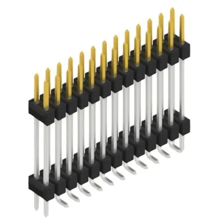 Knallerangebot Stiftleiste, 26-polig, RM 2.54 mm, abgewinkelt, schwarz, SL16SMD20726SP