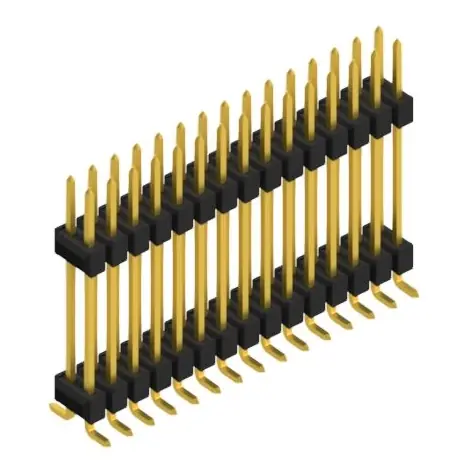 Stiftleiste, 30-polig, RM 2.54 mm, abgewinkelt, schwarz, 10052412 Super-Preis