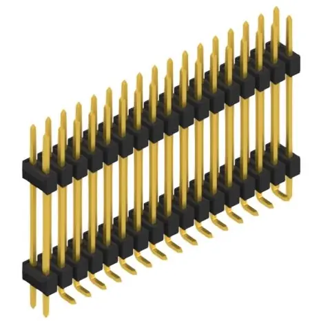 Stiftleiste, 34-polig, RM 2.54 mm, abgewinkelt, schwarz, SL16SMD20734GP Preis Gesenkt