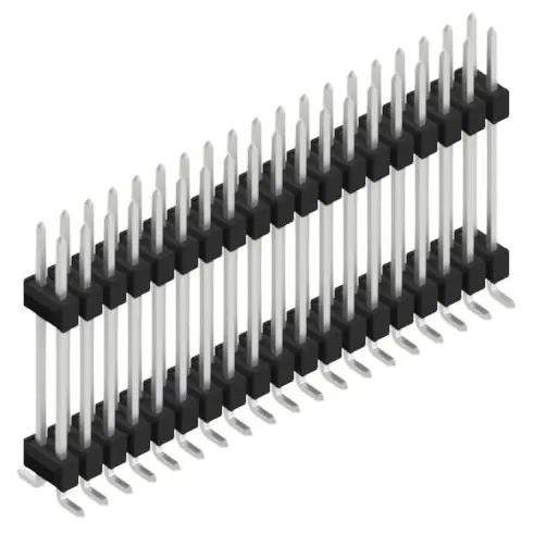 Top-Angebot Stiftleiste, 38-polig, RM 2.54 mm, abgewinkelt, schwarz, 10052427