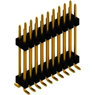 Gratis Versand Stiftleiste, 4-polig, RM 2.54 mm, abgewinkelt, schwarz, SL16SMD2074ZP