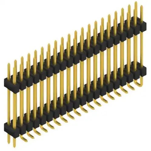 Kostenloser Versand Stiftleiste, 40-polig, RM 2.54 mm, abgewinkelt, schwarz, 10164305