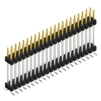 Stiftleiste, 44-polig, RM 2.54 mm, abgewinkelt, schwarz, SL16SMD20744S Schnäppchen