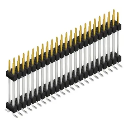 Stiftleiste, 46-polig, RM 2.54 mm, abgewinkelt, schwarz, SL16SMD20746S Sonderangebot