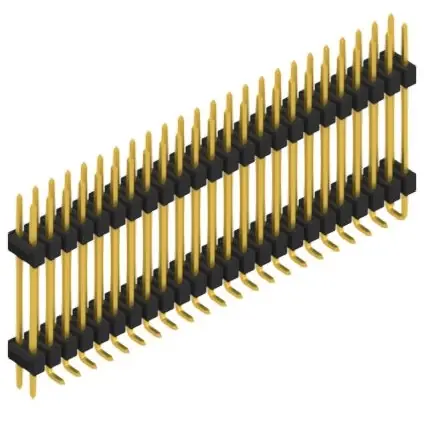 Kracherpreis Stiftleiste, 48-polig, RM 2.54 mm, abgewinkelt, schwarz, SL16SMD20748GP