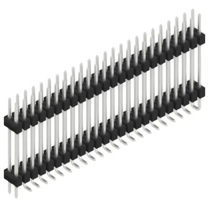 Stiftleiste, 48-polig, RM 2.54 mm, abgewinkelt, schwarz, SL16SMD20748ZP Solange Der Vorrat Reicht