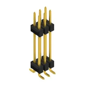 Stiftleiste, 6-polig, RM 2.54 mm, abgewinkelt, schwarz, 10052357 Günstig