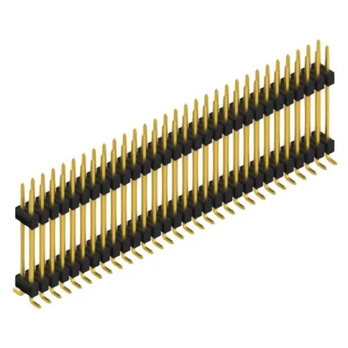 Preis Gesenkt Stiftleiste, 60-polig, RM 2.54 mm, abgewinkelt, schwarz, SL16SMD20760G