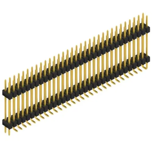 Meistverkauft Stiftleiste, 64-polig, RM 2.54 mm, abgewinkelt, schwarz, SL16SMD20764GP