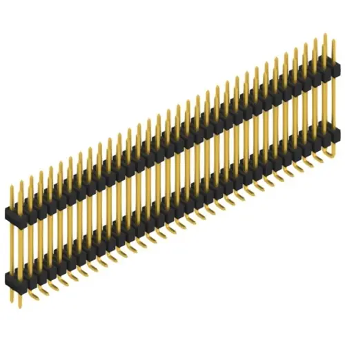 Jetzt Kaufen Stiftleiste, 66-polig, RM 2.54 mm, abgewinkelt, schwarz, SL16SMD20766GP