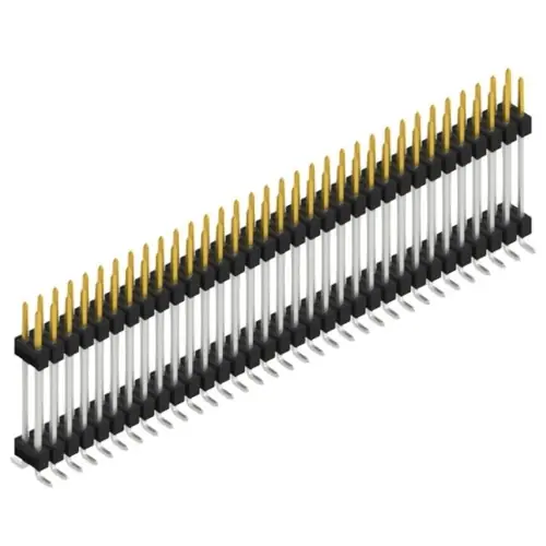 Beliebt Stiftleiste, 66-polig, RM 2.54 mm, abgewinkelt, schwarz, SL16SMD20766S