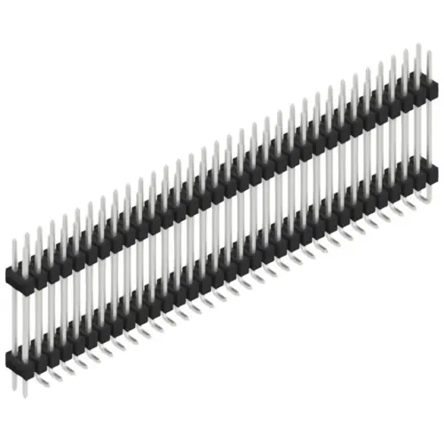 Stiftleiste, 66-polig, RM 2.54 mm, abgewinkelt, schwarz, SL16SMD20766ZP Letzte Chance