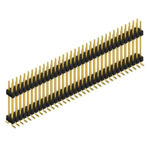 Stiftleiste, 68-polig, RM 2.54 mm, abgewinkelt, schwarz, SL16SMD20768G Sonderaktion