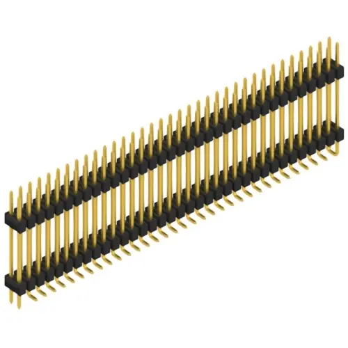 Sale Stiftleiste, 70-polig, RM 2.54 mm, abgewinkelt, schwarz, SL16SMD20770GP