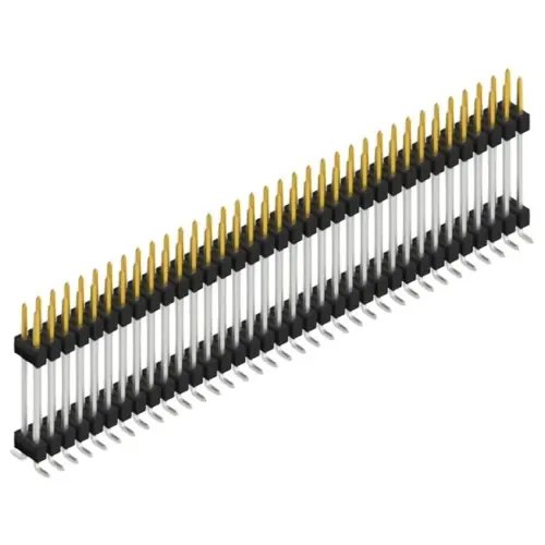 Stiftleiste, 70-polig, RM 2.54 mm, abgewinkelt, schwarz, SL16SMD20770S Finale Aktion