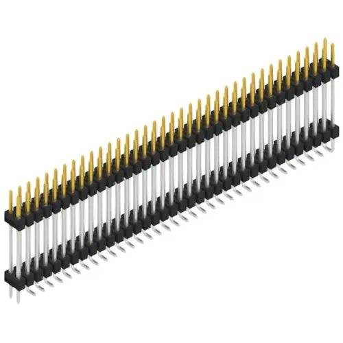 Stiftleiste, 72-polig, RM 2.54 mm, abgewinkelt, schwarz, SL16SMD20772SP Preisreduziert