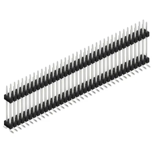 Kracherpreis Stiftleiste, 72-polig, RM 2.54 mm, abgewinkelt, schwarz, SL16SMD20772Z