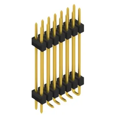 Stiftleiste, 14-polig, RM 2.54 mm, abgewinkelt, schwarz, 10052466 Saisonangebot