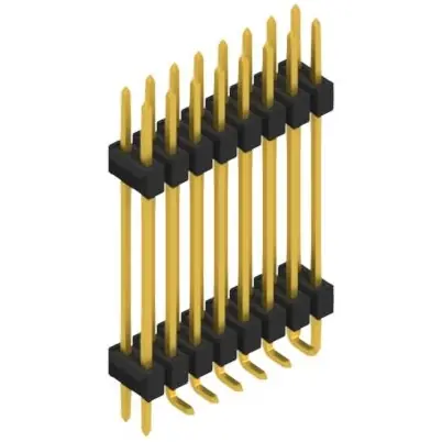 Stiftleiste, 16-polig, RM 2.54 mm, abgewinkelt, schwarz, 10052472 Bestpreis