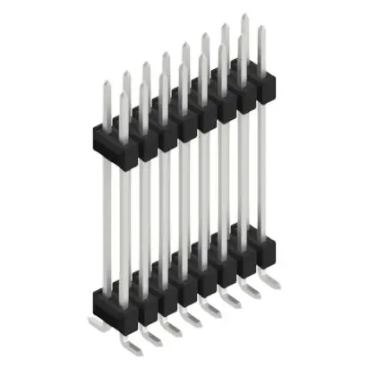 Stiftleiste, 16-polig, RM 2.54 mm, abgewinkelt, schwarz, 10052475 Beliebt