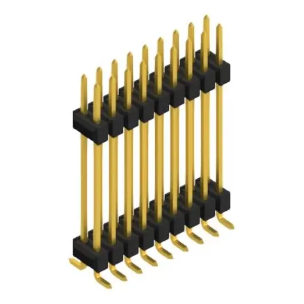 Angebot Stiftleiste, 18-polig, RM 2.54 mm, abgewinkelt, schwarz, 10052477