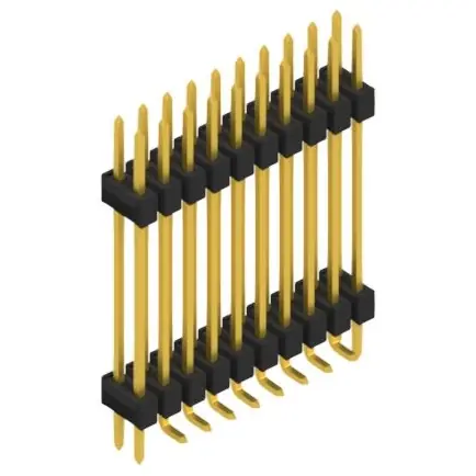 Jetzt Bestellen Stiftleiste, 20-polig, RM 2.54 mm, abgewinkelt, schwarz, 10052484