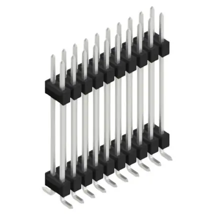 Sale Stiftleiste, 20-polig, RM 2.54 mm, abgewinkelt, schwarz, 10052487