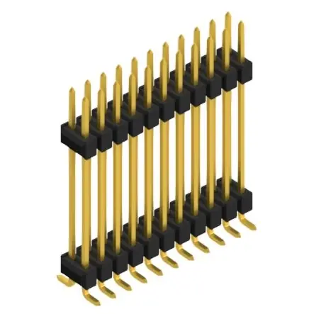 Stiftleiste, 22-polig, RM 2.54 mm, abgewinkelt, schwarz, 10052489 Bestpreis