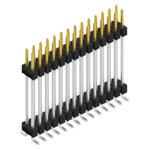 Stiftleiste, 28-polig, RM 2.54 mm, abgewinkelt, schwarz, 10052500 Saisonangebot