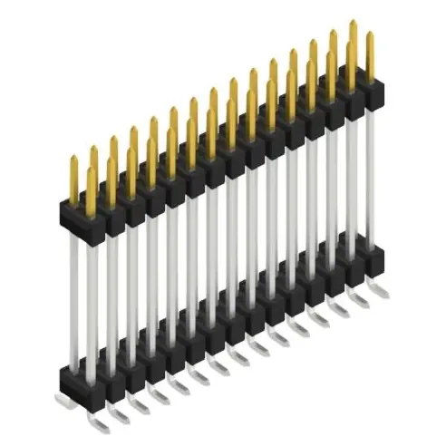 Kracherpreis Stiftleiste, 30-polig, RM 2.54 mm, abgewinkelt, schwarz, 10052504