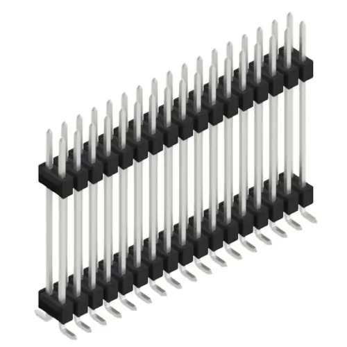 Kostenloser Rückversand Stiftleiste, 34-polig, RM 2.54 mm, abgewinkelt, schwarz, 10052509