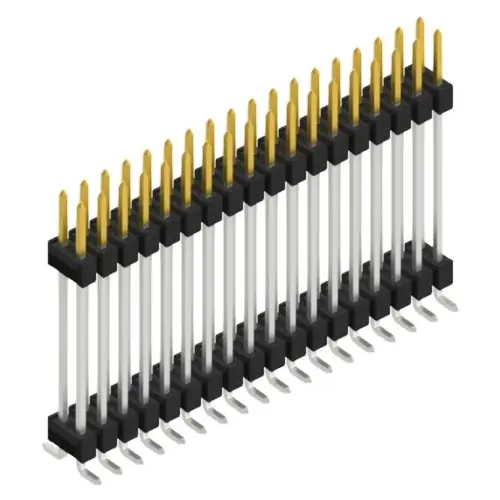 Garantierte Lieferung Stiftleiste, 36-polig, RM 2.54 mm, abgewinkelt, schwarz, 10052511