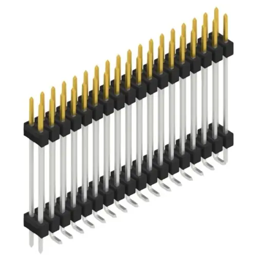 Stiftleiste, 36-polig, RM 2.54 mm, abgewinkelt, schwarz, SL16SMD24736SP Jetzt Kaufen