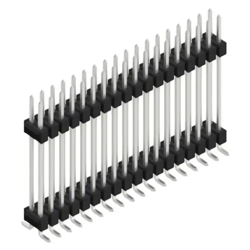 Top-Angebot Stiftleiste, 36-polig, RM 2.54 mm, abgewinkelt, schwarz, 10052513