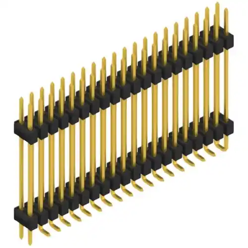 Stiftleiste, 40-polig, RM 2.54 mm, abgewinkelt, schwarz, 10080311 Online Kaufen