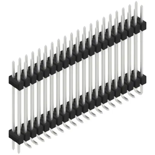 Stiftleiste, 40-polig, RM 2.54 mm, abgewinkelt, schwarz, SL16SMD24740ZP Jetzt Bestellen