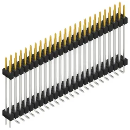 Super-Preis Stiftleiste, 48-polig, RM 2.54 mm, abgewinkelt, schwarz, SL16SMD24748SP