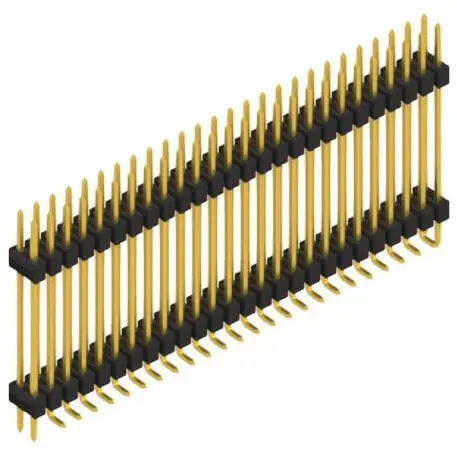 Stiftleiste, 52-polig, RM 2.54 mm, abgewinkelt, schwarz, SL16SMD24752GP Top-Angebot