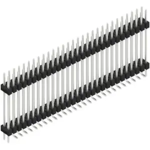 Zertifiziert Stiftleiste, 58-polig, RM 2.54 mm, abgewinkelt, schwarz, SL16SMD24758ZP