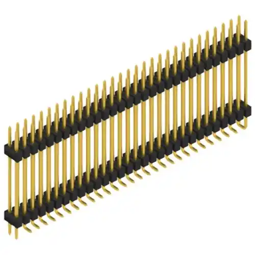 Stiftleiste, 60-polig, RM 2.54 mm, abgewinkelt, schwarz, SL16SMD24760GP Neue Kollektion