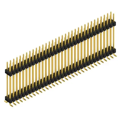 Sonderangebot Stiftleiste, 66-polig, RM 2.54 mm, abgewinkelt, schwarz, SL16SMD24766G