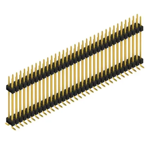 Stiftleiste, 68-polig, RM 2.54 mm, abgewinkelt, schwarz, SL16SMD24768G Günstig