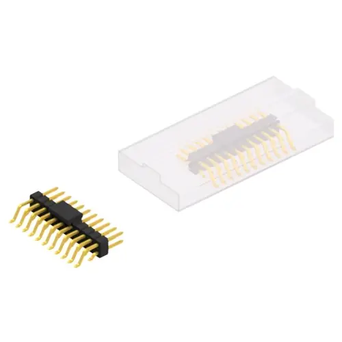 Stiftleiste, 22-polig, RM 2.54 mm, gerade, schwarz, 10052592 Garantierte Lieferung