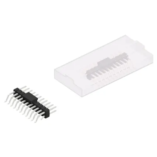 Stiftleiste, 22-polig, RM 2.54 mm, gerade, schwarz, 10052595 Sonderaktion