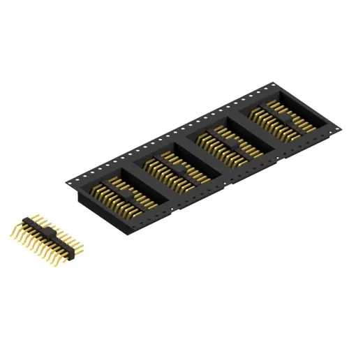 Stiftleiste, 24-polig, RM 2.54 mm, gerade, schwarz, SL17SMD05824GBTR Garantierte Lieferung