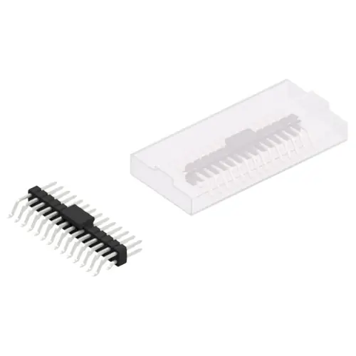 Saisonangebot Stiftleiste, 28-polig, RM 2.54 mm, gerade, schwarz, 10052617