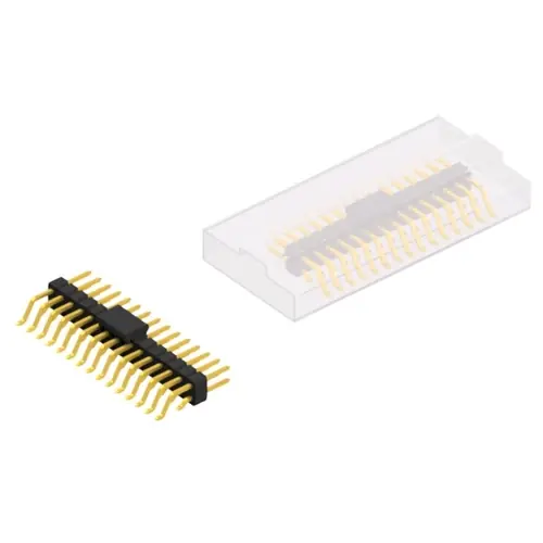 Stiftleiste, 30-polig, RM 2.54 mm, gerade, schwarz, 10052620 Must-Have